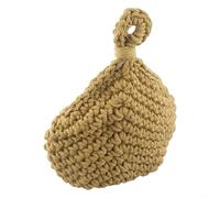 Fruits Kitchen Storage - Cotton Rope Rack Jute Hanging Wall Potatoes for Vegetables Onions Breathable for Organizer Farmhouse-Style Handwoven Garlic Basket (1 Pack)(D（21x27CM ）)