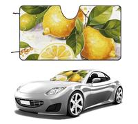 Fruits Lemon Car Windshield Sun Shade Keep Car Interior Cool 51"x28" Folding Front Window Sun Shade, Heat Shield for SUV, Truck, Blocks UV