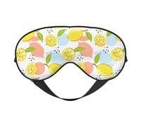 Fruits Lemon Print Comfortable Eye Mask Full Coverage Lightweight Men Women Outdoor Travel Relaxation