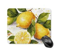 Fruits Lemon Square Mouse Pad Portable Computer Mousepad with Non-Slip Rubber Base 20 * 25cm Ultra-Thin Gaming Mouse Mat for Computer Laptop Office Desk Accessories