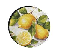 Fruits Lemon Tire Covers Waterproof Anti UV Tire Cover 24inch Single Axle Wheel Covers for RV Truck SUV Trailer Universal for All Seasons