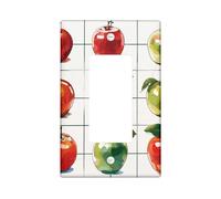Fruits Light Switch Cover Plates/Outlet Covers, Fruit Inspired for Wall Accents, Colorful Thermoplastic Wall Plates, Food Season Single Rocker