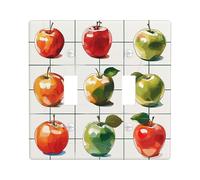Fruits Light Switch Cover Plates/Outlet Covers, Fruit Inspired for Wall Accents, Colorful Thermoplastic Wall Plates, Food Season Double Toggle