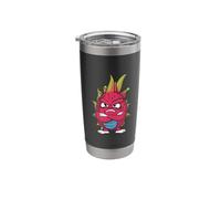 Fruits Looking Angry Dragon Fruit Stainless Steel Insulated Tumbler