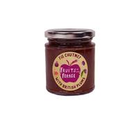 Fruits of the Forage Fig Chutney, Made with Cider Infused Figs, English Plums and Cooking Apples. Vegan Friendly, Sustainably Sourced & 100% Recyclable Packaging, Glass jar (1 x 205g)