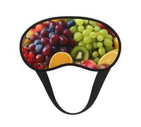 Fruits Sleep Mask for Side Sleeper, Blackout Eye Mask for Women Men, Zero Pressure Sleeping Masks Soft Breathable Eye Cover Comfortable Blindfold Eyeshade for Night Sleep