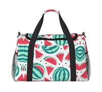 Fruits Watermelon Hand Travel Bag - Large Reusable Shopping Tote Bag, Perfect for Outdoor Activities, Sports, Camping & Groceries, Black, One Size