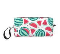 Fruits Watermelon Print Simple Organizer Pouch, Lightweight Travel Bag, Foam Padded Cosmetic Case