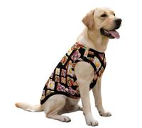 Fruity And Savory Toast Bread Dog Clothes Ice Silk Sleeveless Pet Vest Breathable Shirts for Large Dogs Cat 2XL