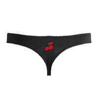 Fruity Booty Women's Commando Thong Black