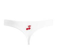 Fruity Booty Women's Commando Thong White
