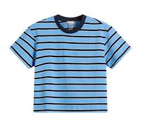 Fruity Booty Women's Jersey Stripe T-Shirt Blue