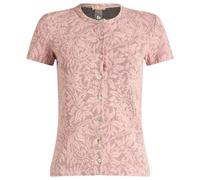 Fruity Booty Women's Posy Jaquard Short Sleeve Top Pink/Grey