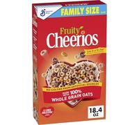 Fruity Cheerios Cereal, Heart Healthy Cereal, Made from 100% Whole Grain Oats, Family Size, 520 ml