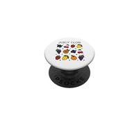 Fruity Club Microfruit Sublime Juicy Fruits Art PopSockets Adhesive PopGrip