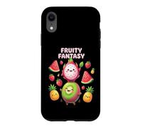 Fruity Fantasy Cute Kawaii Tropical Fruits Design Case for iPhone XR
