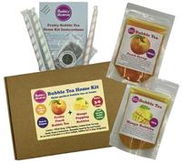 Fruity Peach with Mango Popping Bobas Bubble Tea Kit 3 to 6 Drinks