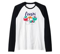Fruity Sushi Fusion Cute Food Art Design Raglan Baseball Tee