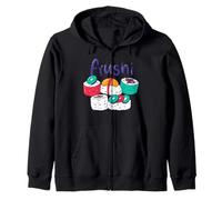 Fruity Sushi Fusion Cute Food Art Design Zip Hoodie