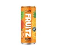 FRUiTZ Orange and Pineapple Sparkling Soft Drink, 24 x 330ml Cans, 45% Real Fruit Juice, Carbonated Spring Water, Youth Friendly Beverage