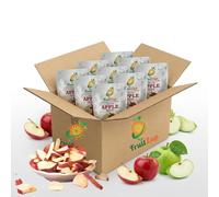 FruitZap Freeze Dried Apple Pack - 12 Mini Packs Healthy Snacks, Lunchbox Friendly, No Sugar Added, Vegan Gluten Free (120g)