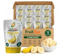 FruitZap Freeze Dried Banana Mini Packs (12 × 10g)