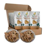 FruitZap Freeze Dried Sapota (Chikoo) Crisps 12 x 20g - Exotic Real Fruit Snack, No Added Sugar, High Fibre, Gluten Free, Naturally Sweet Crunchy Snacks
