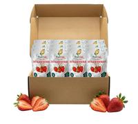 FruitZap- Freeze Dried Strawberry crisps - 12 x10gms Mini Packs Healthy Snacks, Lunchbox Friendly, No Sugar Added, Vegan Gluten Free (120g)