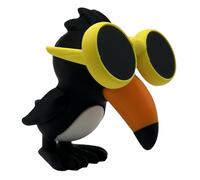 Frulli Frulla - Figure XL 12x12 cm of the Brainrot Italian Memes - Toucan with Giant Sunglasses - Tucan Meme - Collectible Italian Brainrot Memes - Tung Tung Tung Sahur - Tralalero Tralara