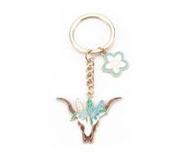 FRULX Bull Head Cowboy Keychain, Stylish Keychain with American Western Cow Head, Gift for Women, Ideal Birthday Gift for Friends, Versatile and Modern Gift for Any Occasion, Gift for Women