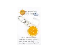 FRULX Creative Lemon Ice Block Keyring, Stylish, Simple Modern Art Bag Charm, Women, Friends, Sister, Mum, Boyfriend, Personalised Keyring for Her and Him