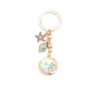 FRULX Creative Seashell Keyring with Cute Starfish Design, Personalised Birthday Gifts for Women, Friends, Mum, Sister, Fashion Bag Charm, Unique Gifts for Her, Girlfriend, Boyfriend (8)