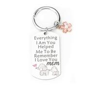 FRULX Keyring for Mom,Personalized Keychain,Baby Elephant Pattern Keychain Accessories,Gifts for Family,Personalized Gifts,Keychains to Express Love,Key Rings,Mum Birthday Gifts,Gifts for Mum