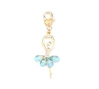 FRULX Personalised Keyring, Cute Dancing Girl Creative Design, Bag Charm, Ideal Gifts for Women, Girlfriend Gifts, Birthday Presents for Mum, Friendship Gifts, Keychain for Friends (Blue)