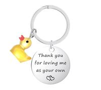 FRULX Personalised Stainless Steel Keychain with Cute Duck Pendant,Unique Gifts for Women,Keyrings for Women,Couple Keyrings,Cute Gifts for Boyfriend,Gift for Couple,Romantic Gifts for Him,Gift Ideas
