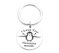 FRULX Stainless Steel Penguin Animal Keyring with Cute Animal Design,Gift for Women,Personalised Gifts for Women,Inspirational Keychain,Personalised Keyring,Friendship Gifts for Women,Cute Keyring