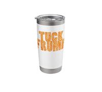 Frump USA Pride Orange MAN Batik Style Help US Stainless Steel Insulated Tumbler