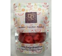 Frunchys 100% Natural Freeze Dried Fruits,Healthy Snacks, No Sugar No Additives, 25g x 5/7 Pack,Vegetarian& Vegan Friendly, Perfect for Snacking, Baking, Smoothies (Strawberry)
