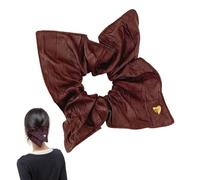 Fruning Hair, PU Leather -Pulld, Large Scale, PU Leather Rolls, Great Crazy PU Leather Heart, Elastic Ties for Women and Girls with Thick Thin Hair