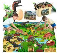 FRUSE Dinosaur Toys for Boys with Dino Figures and 145x98cm Large Play Mat