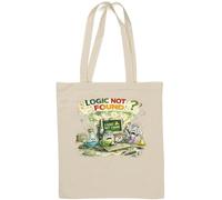 Frustrated science experiment with computer error Natural Cotton Tote Bag White