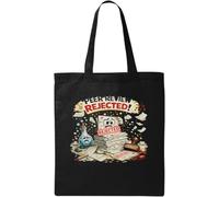 Frustration After Peer Review Rejection Natural Cotton Tote Bag Black