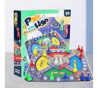 Frustration Board Game, 2 to 4 Players Race To Base Boards Game, Race To Base Pop A Dice Board Games, Racing & Chasing To Base Toy, Fun Christmas Games for Family Dice Games for Kids (A)