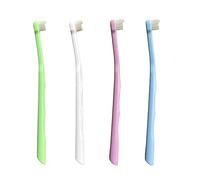 FRUTA Orthodontic Toothbrush 4pcs Tuft Toothbrush Two in One Interdental Interspace Brush Braces Wisdom Teeth Detail Cleaning Brush(B)