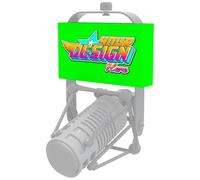 FrutaVista Custom Microphone Flag Compatible with Electro-Voice RE20 RE27 RE320 Broadcast Microphone Shock Mount Stand, Personalized Logo Text Mic Flag Box (Green)