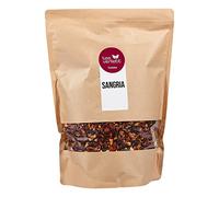 FRUTEG Loser Fruit Tea Sangria 1000 g | Fruit tea loose - finest leaf quality | Flavored Tea Mix with Orange Rum Taste Perfect as Sangria Basis | Tea loose 1 kg