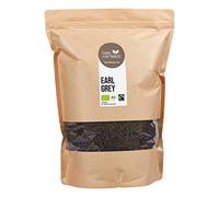 FRUTEG Organic Black Tea Earl Gray 1000 g | Black Earl Gray Tea Loose - Finest Leaf Quality | Classic English Breakfast Tea with Bergamott oil | Fairtrade Standard | Black tea bio lots 1 kg