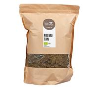 FRUTEG Organic Pai Mu Tan Tea 1000 g Cut | Organic white tea loose sliced sheets from controlled organic farming | Various fresh tea mix | White Tea Pai Mu Tan 1000g
