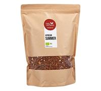 FRUTEG Organic Rooibos Tea African Summer 1000 g | Loser Bio Red Rush Tea - Finest Leaf Quality | Exotic taste to Orange & Mango | From certified organic farming | 1 kg