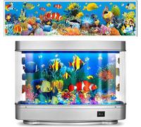 Frutiger Aero Fish Lamp,Frutiger Aero Lamp,Artificial Tropical Fish Lamp,Motion Night Light Virtual Moving Imitating Ocean,Frutiger Aero Decor